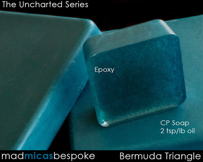 Bermuda-Triangle-Mad-Micas-Uncharted in Epoxy and CP Soap.