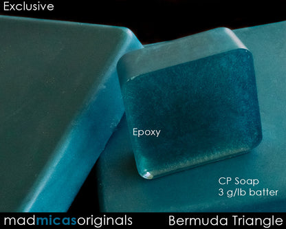 Bermuda Triangle in CP Soap and Epoxy Resin