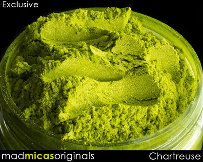 Chartreuse Mica in Jar