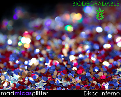 Disco Inferno Biodegradable Glitter Mix Macro