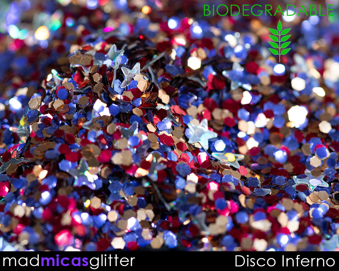 Disco Inferno Biodegradable Glitter Mix Macro 2