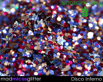 Disco Inferno Biodegradable Glitter Mix Macro 2