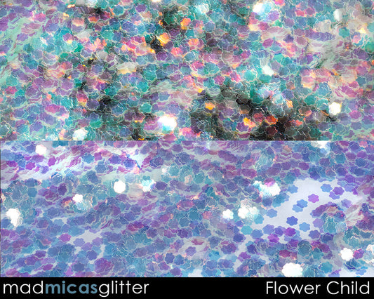 Flower Child Glitter Closeup