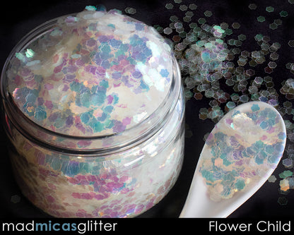 Flower Child Glitter Jar