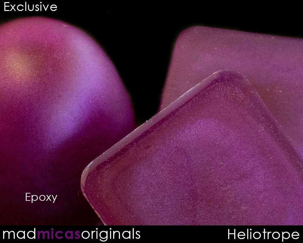 Heliotrope Purple Mica in Epoxy Resin