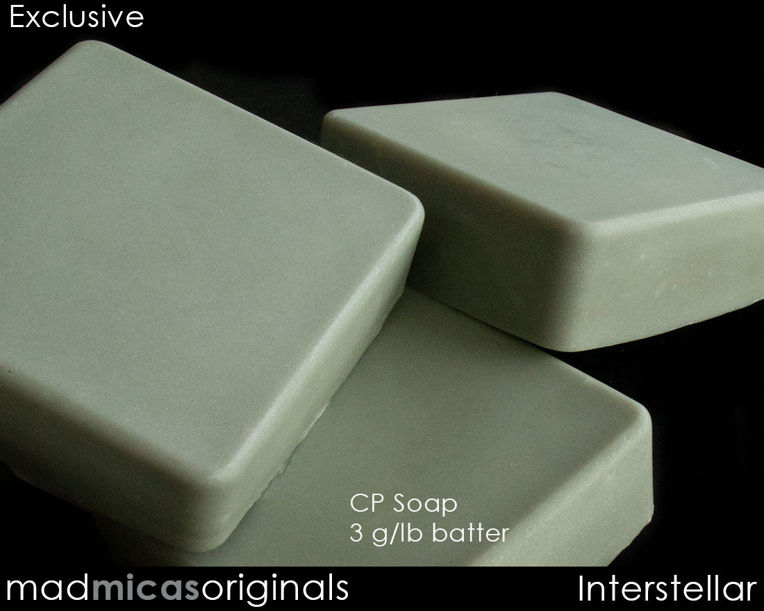 Interstellar Silver Mica in CP Soap