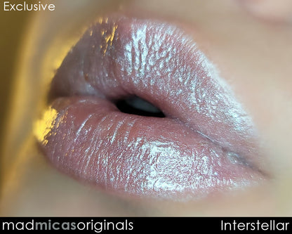 Interstellar Silver Mica in Cream Lip Glass