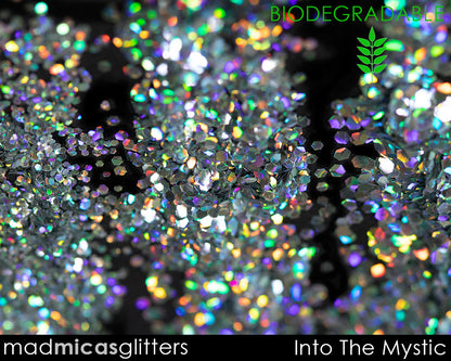 Into The Mystic Glitter Size Comparison