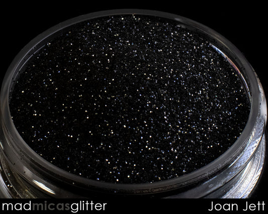 Joan Jett Premium Black Glitter