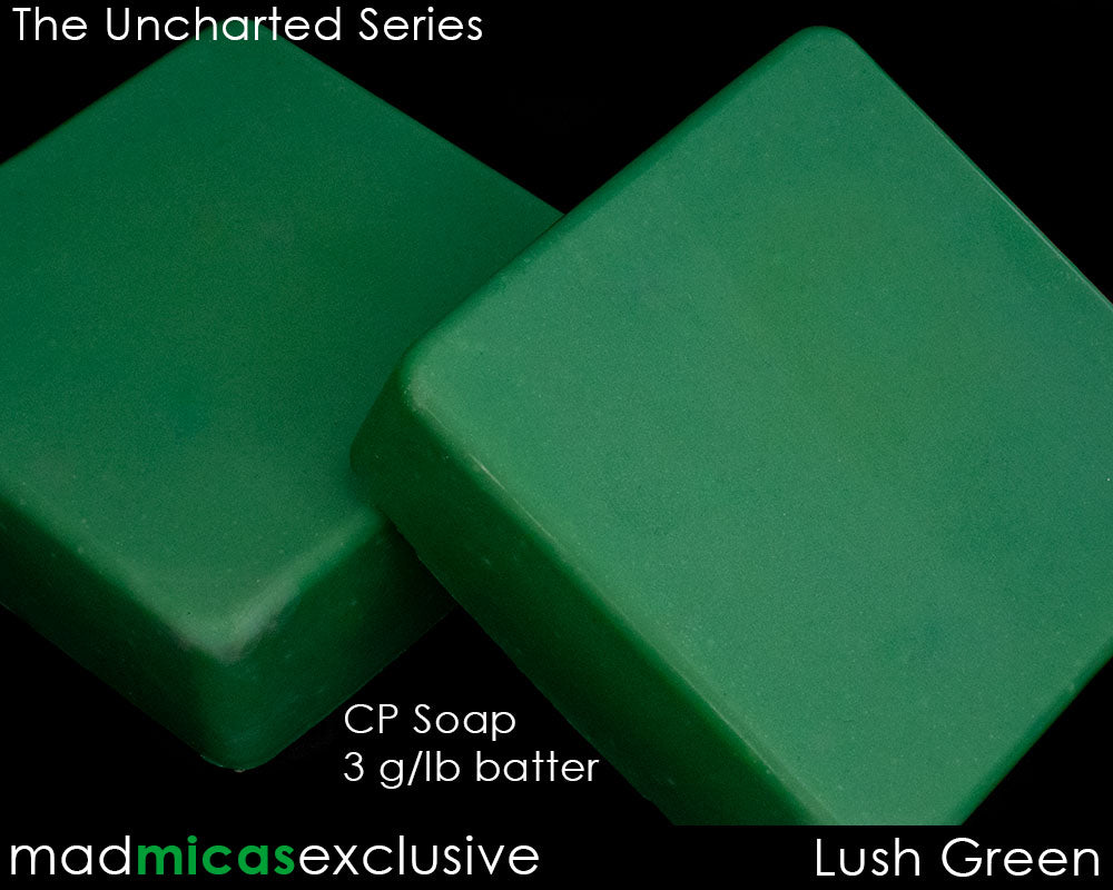 Lush Green Premium Mica Blend in CP Soap