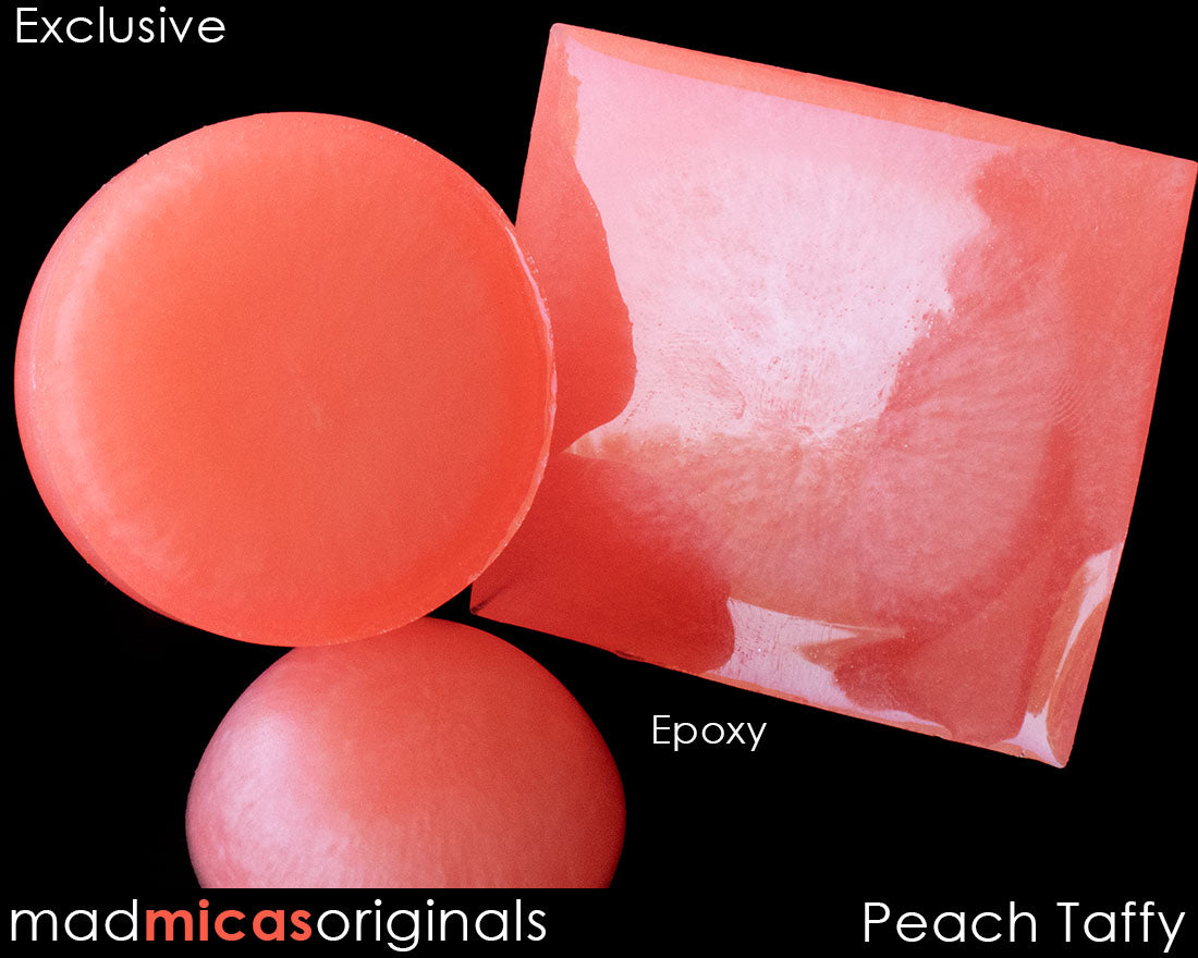 Peach Taffy Mica Blend in Epoxy Resin