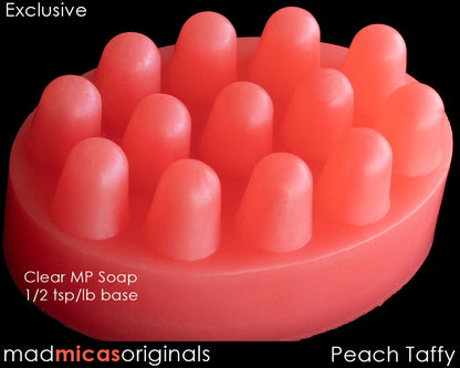 Peach Taffy Mica Blend in Clear MP Soap