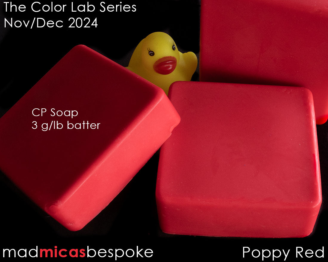 Poppy Red Blend in CP Soap