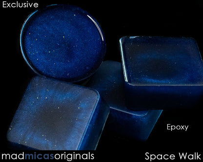 Space Walk Navy Blue Mica Blend in Epoxy Resin