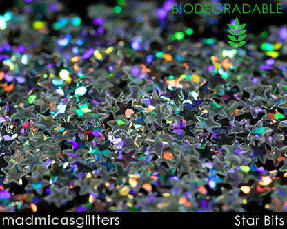 Star Bits Biodegradable Holo Glitter Macro