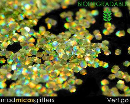 Vertigo Biodegradable Gold Holo Glitter Macro