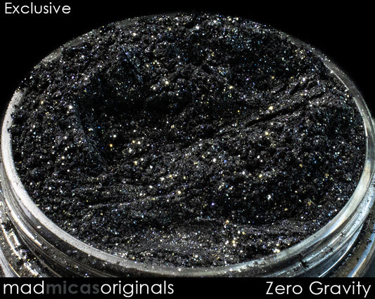 Zero Gravity Black Sparkle Mica in Jar